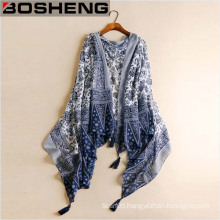 Women National Wind Restoring Ancient Ways Chiffon Shawl Scarf